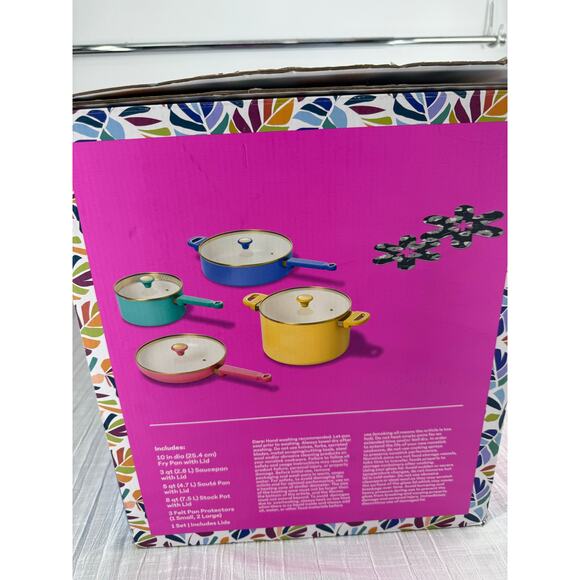 Tabitha Brown 8-piece Ceramic Cookware Aluminum Nonstick Surface Electric Gas - Picture 3 of 5